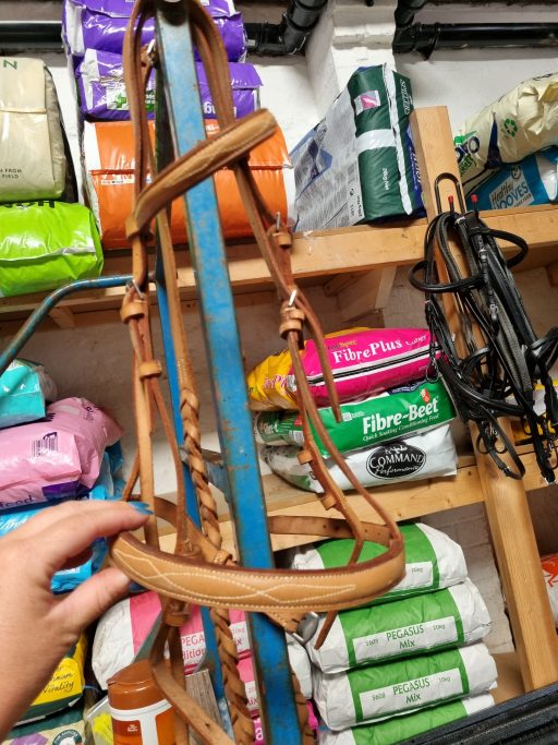 Tan bridle with matching reins full size
