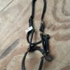 PONY black leather head collar with brass metal work - Image 3