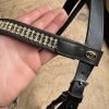 FULL black grackle bridle with diamanté browband - Image 3