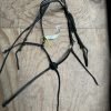 FULL black grackle bridle with diamanté browband