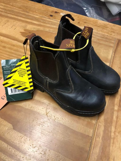 Size 13 mountain horse boots steel toe cap new with tags