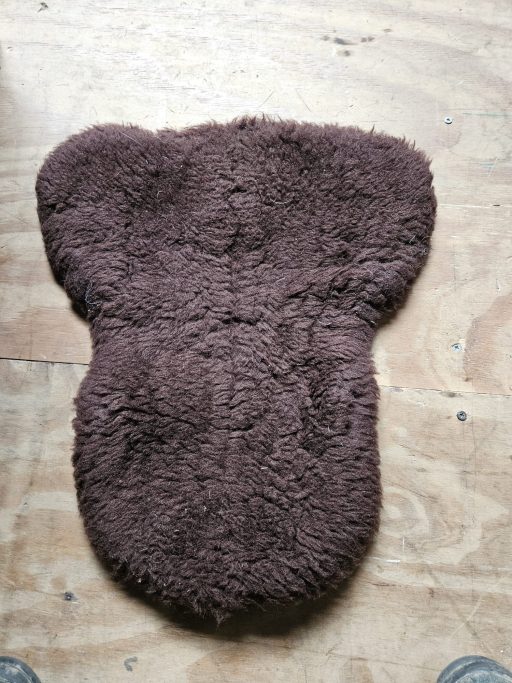 Griffin Brown Sheepskin Seat Saver 100% wool