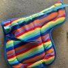 Thick rainbow saddle pad, suit pony saddle (max 15”) or cub saddle